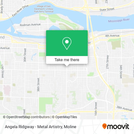Angela Ridgway - Metal Artistry map