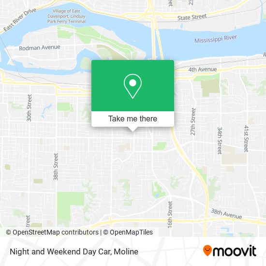 Mapa de Night and Weekend Day Car