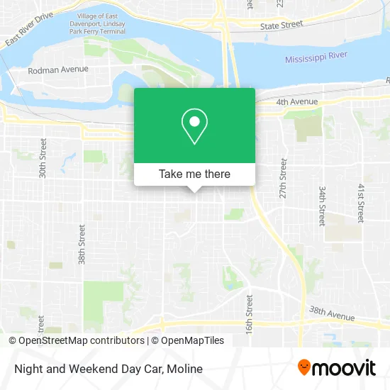 Night and Weekend Day Car map