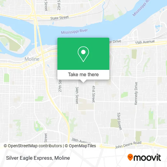 Silver Eagle Express map