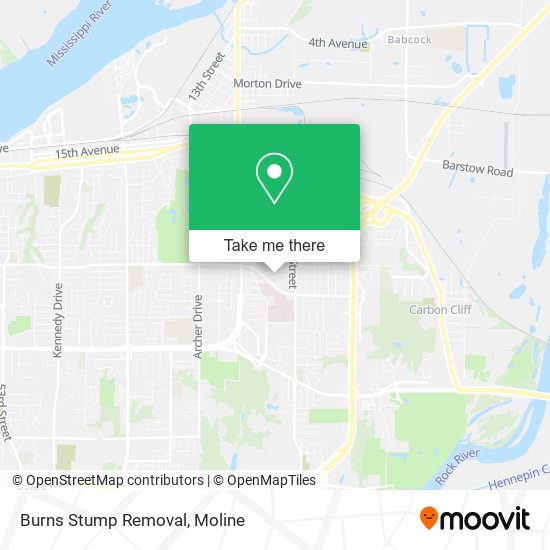 Burns Stump Removal map