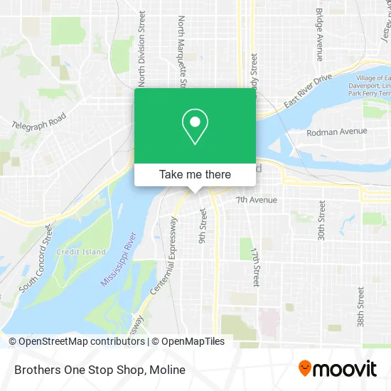 Brothers One Stop Shop map
