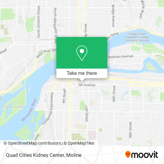 Quad Cities Kidney Center map