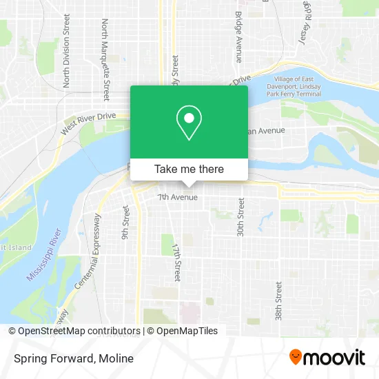 Spring Forward map