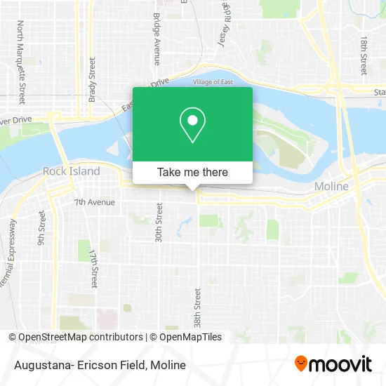 Augustana- Ericson Field map