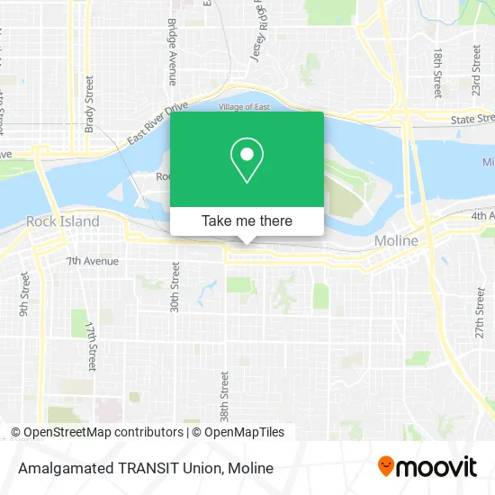 Amalgamated TRANSIT Union map
