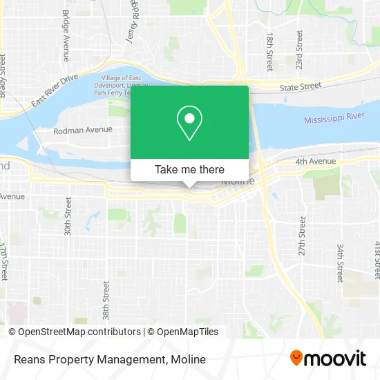 Reans Property Management map
