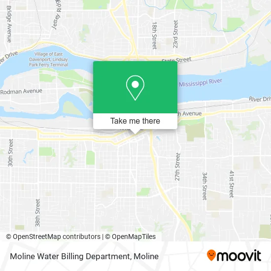 Moline Water Billing Department map