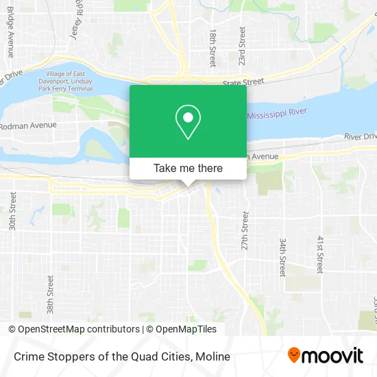 Mapa de Crime Stoppers of the Quad Cities