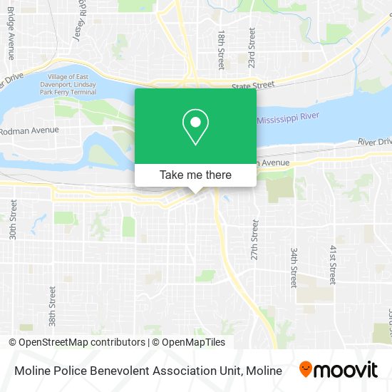 Moline Police Benevolent Association Unit map