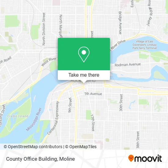 County Office Building map