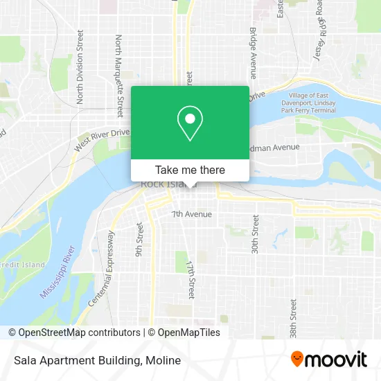 Sala Apartment Building map