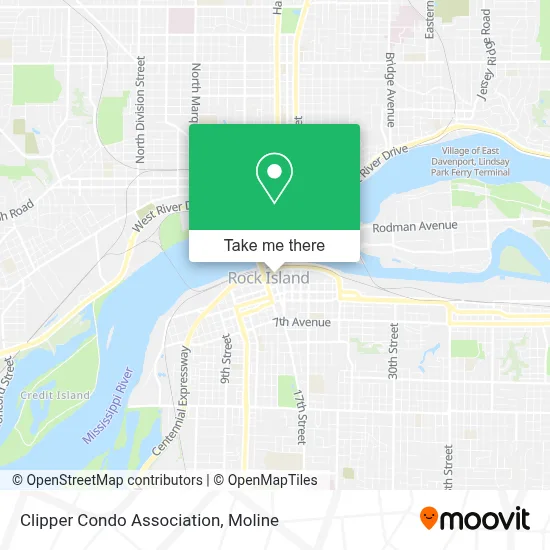 Clipper Condo Association map