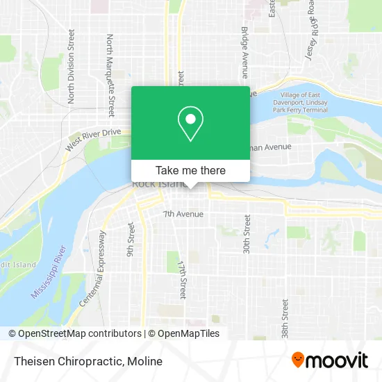 Theisen Chiropractic map