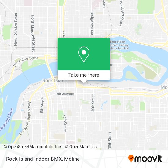 Mapa de Rock Island Indoor BMX