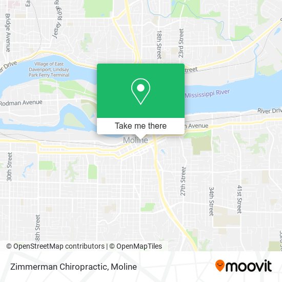 Zimmerman Chiropractic map