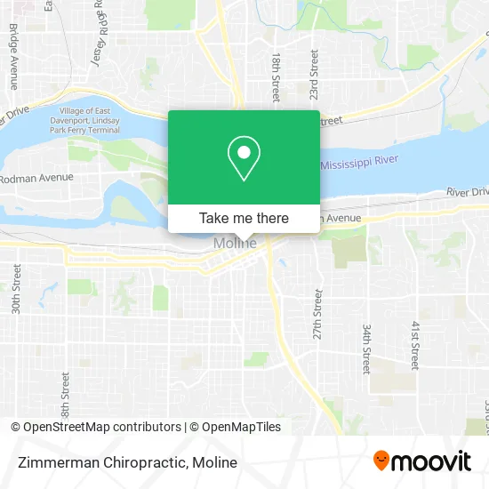 Zimmerman Chiropractic map
