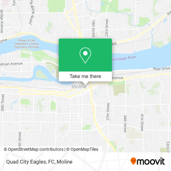 Quad City Eagles, FC map