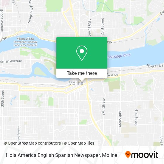 Mapa de Hola America English Spanish Newspaper