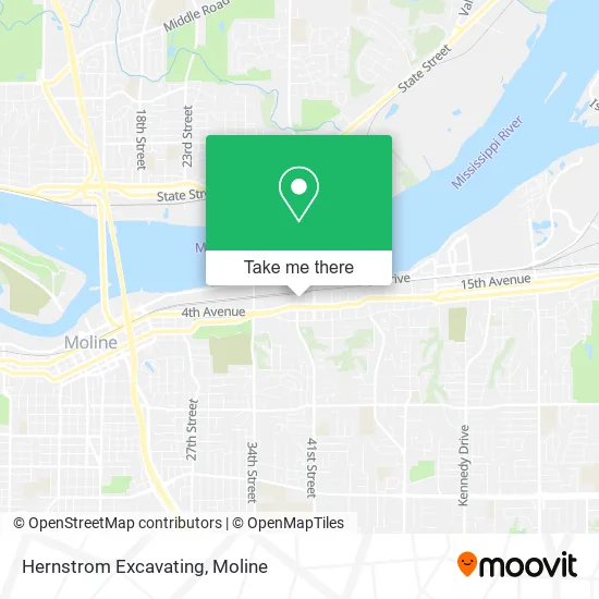 Hernstrom Excavating map