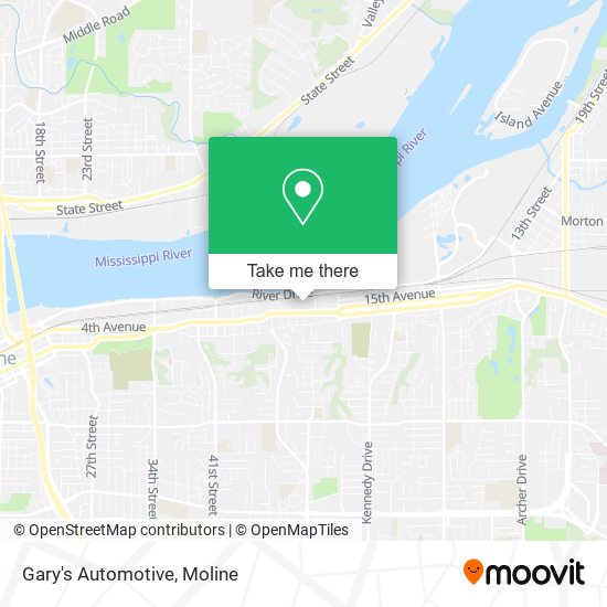 Mapa de Gary's Automotive