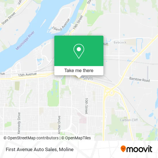 First Avenue Auto Sales map