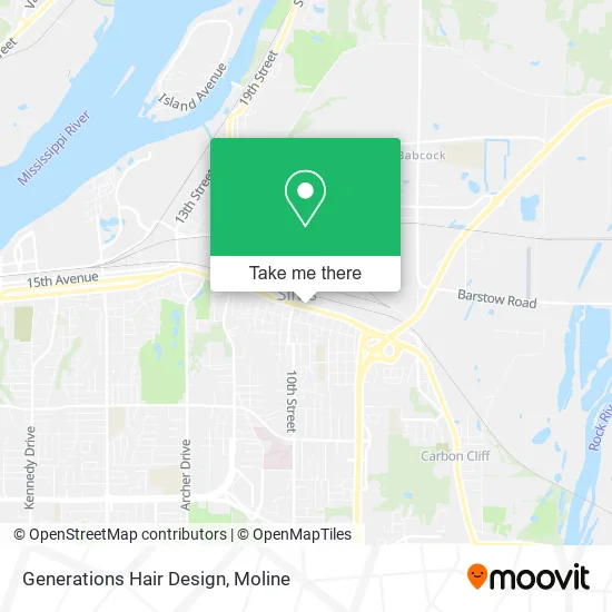 Generations Hair Design map