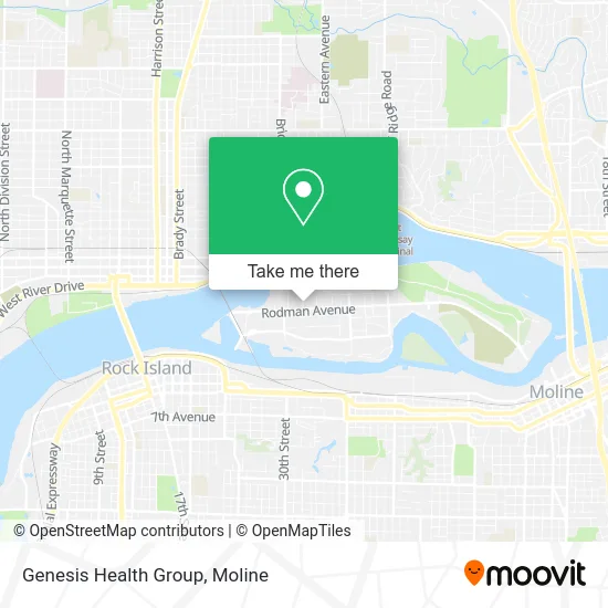 Genesis Health Group map