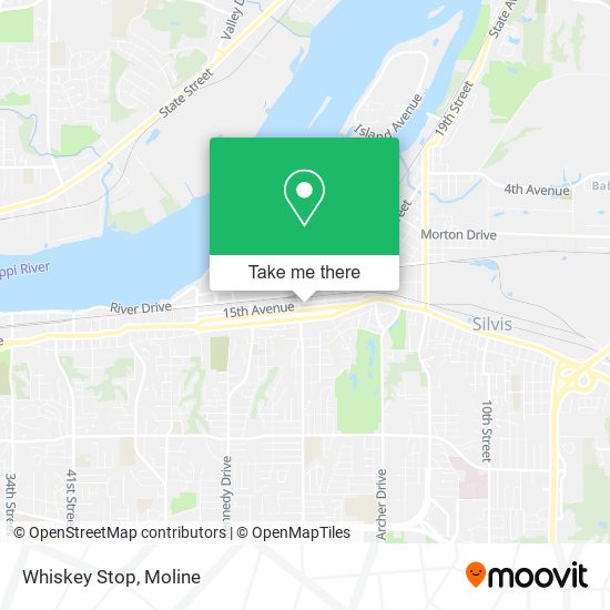 Whiskey Stop map