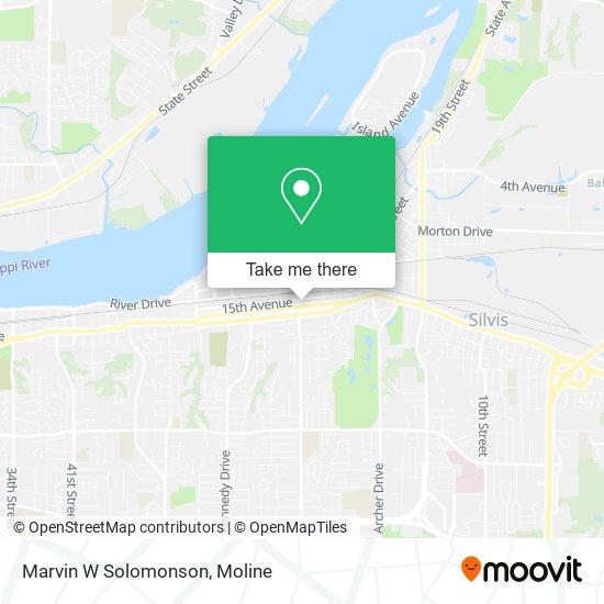 Marvin W Solomonson map