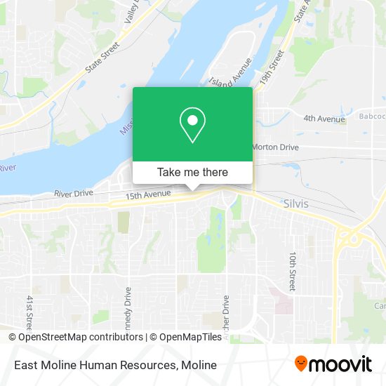 East Moline Human Resources map