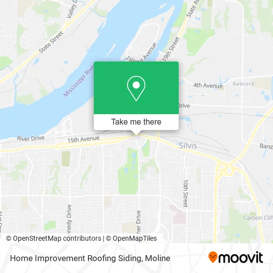 Home Improvement Roofing Siding map
