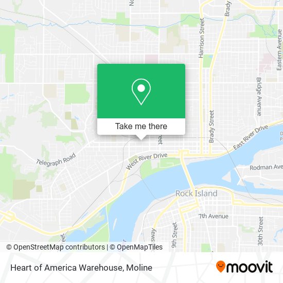 Mapa de Heart of America Warehouse