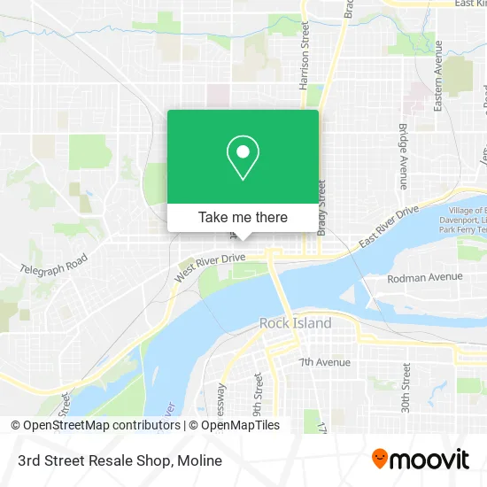 3rd Street Resale Shop map
