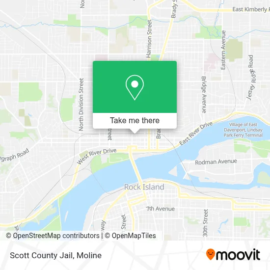 Scott County Jail map