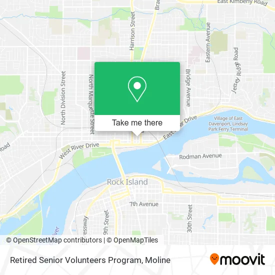 Retired Senior Volunteers Program map