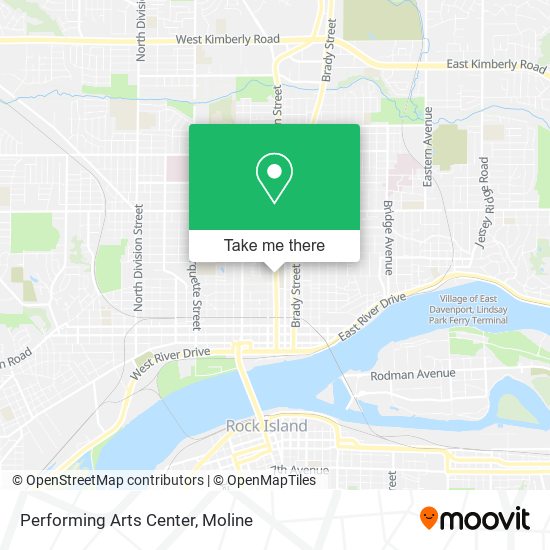 Performing Arts Center map