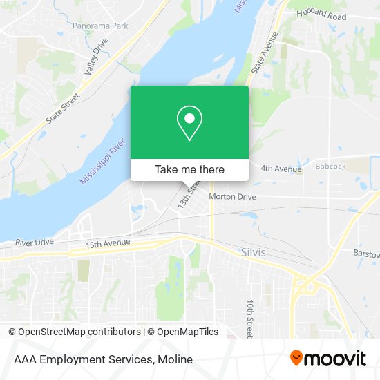 AAA Employment Services map