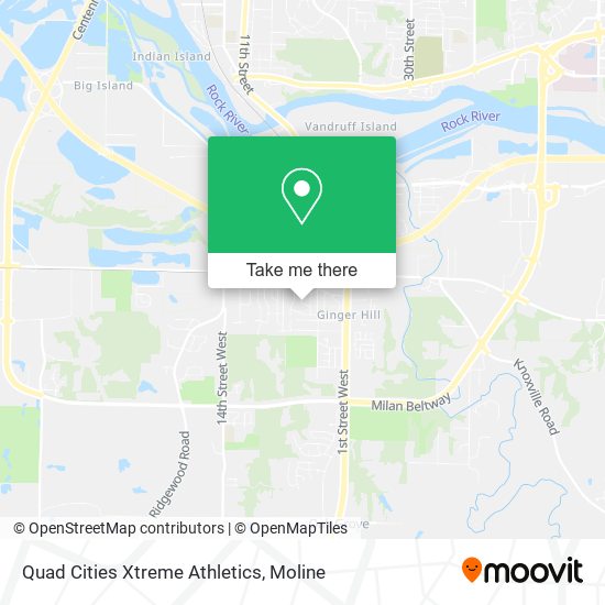 Mapa de Quad Cities Xtreme Athletics