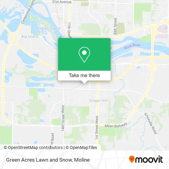 Mapa de Green Acres Lawn and Snow