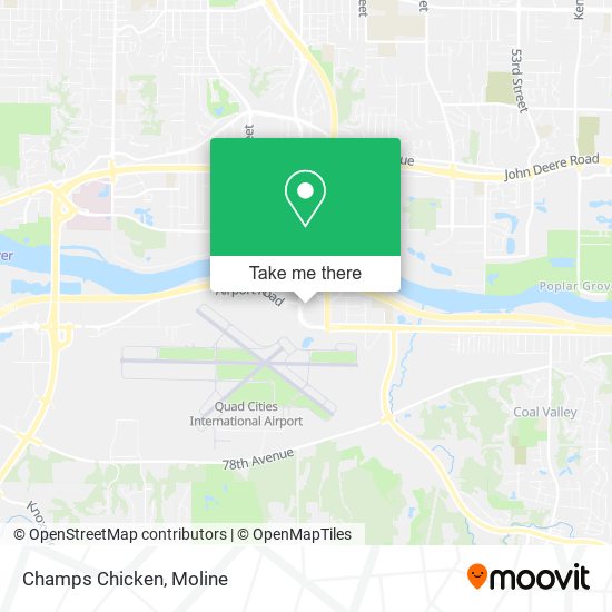 Champs Chicken map