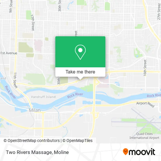 Two Rivers Massage map