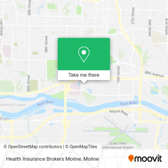 Health Insurance Brokers Moline map