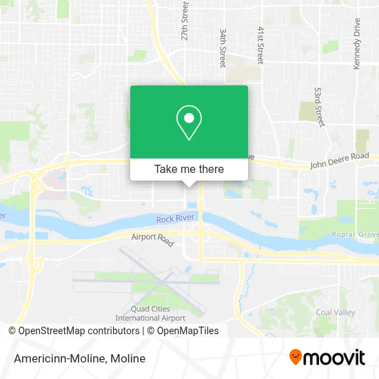Americinn-Moline map