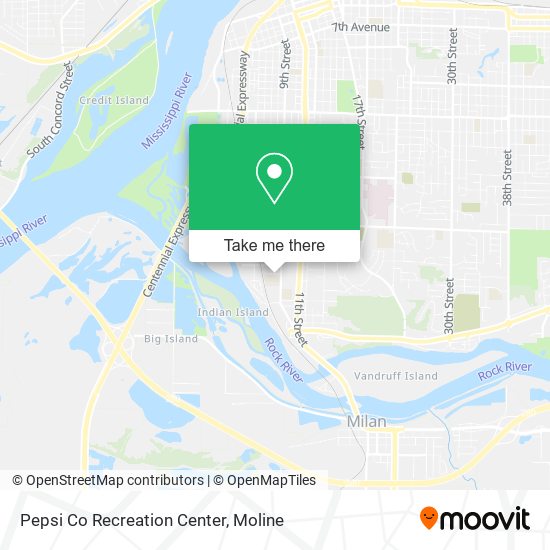 Pepsi Co Recreation Center map