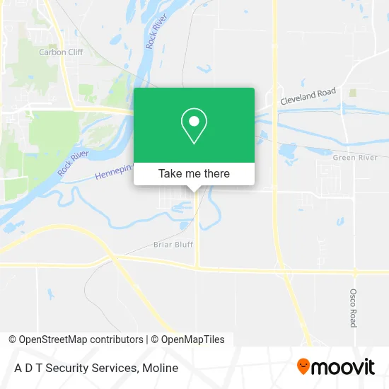 A D T Security Services map