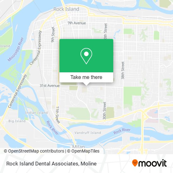 Rock Island Dental Associates map