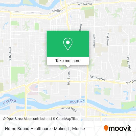 Home Bound Healthcare - Moline, Il map