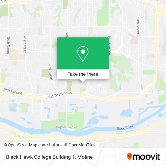 Black Hawk College Building 1 map