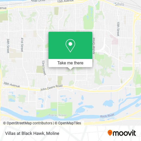 Villas at Black Hawk map